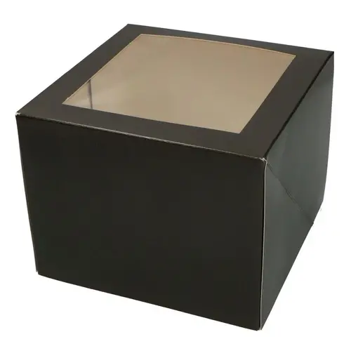 Black cake box - 19 x 19 x 15 cm (25 pieces)