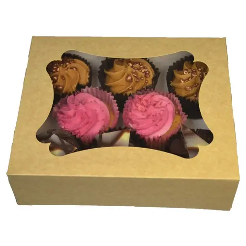 Elegant sweets box kraft - 200 x 165 x 60 mm. (per 25 pieces)