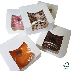 White box for 1 donut (50 pcs.)