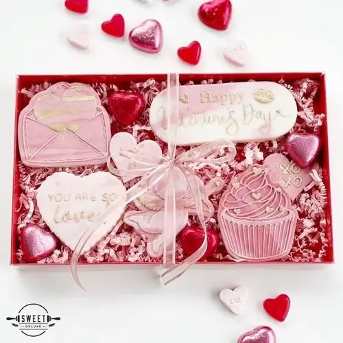 Cupcakedozen.nl Red (letterbox) box for cookies (25 pcs.)