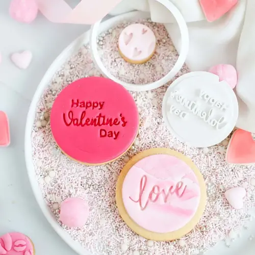 Koekatelier Cookie stamp - Happy Valentine's Day