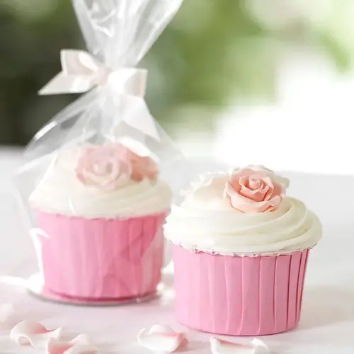 Culpitt Cupcake zakje met ronde bodem + lint (12 st.)