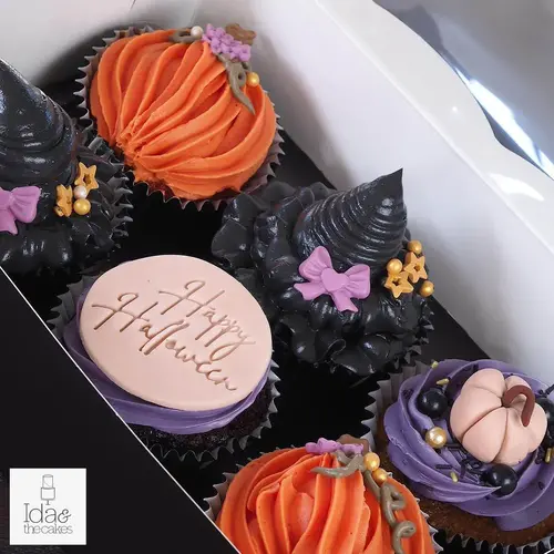 Cupcakedozen.nl Black box for 6 cupcakes with elegant window (25 pieces)