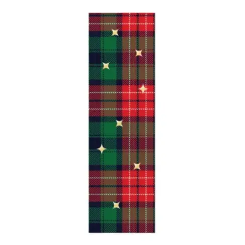 Seal sticker Christmas - tartan (200 x 60 mm - 100 pieces)