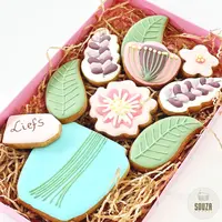 Pink (letterbox) box for cookies (10 pcs)