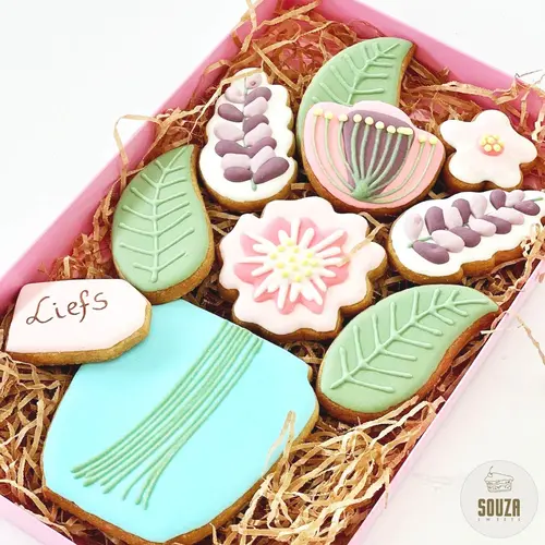 Cupcakedozen.nl Rosa Box (Briefkasten) für Cookies - 250 x 155 x 26 mm (pro 10 Stück)