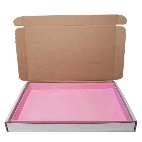 Cupcakedozen.nl Rosa Box (Briefkasten) für Cookies - 250 x 155 x 26 mm (pro 10 Stück)