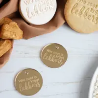 Gold tags -  Wie zoet is krijgt lekkers (5 pcs.)