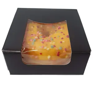 Cupcakedozen.nl Schwarze Box für 1 Donut (50 Stück)