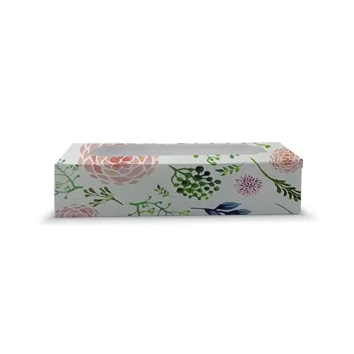 Cupcakedozen.nl Floral sweetsbox - 23 x 12,5 x 5 cm (per 10 pieces)