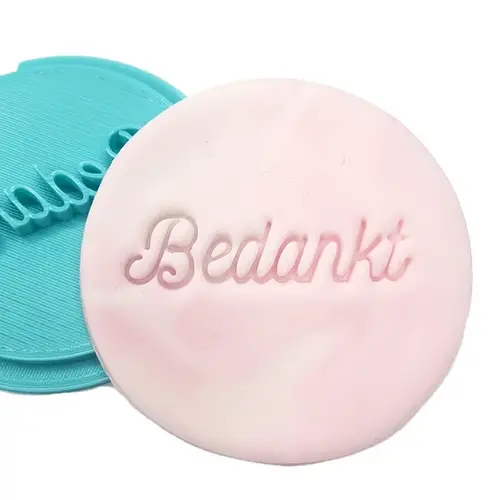 Koekatelier Cookie stamp - Bedankt (script)