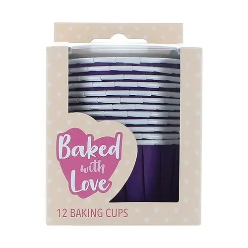 Culpitt Cupcake bakjes paars (per 72 stuks)