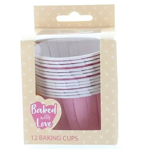Culpitt Cupcake bakjes roze (per 72 stuks)