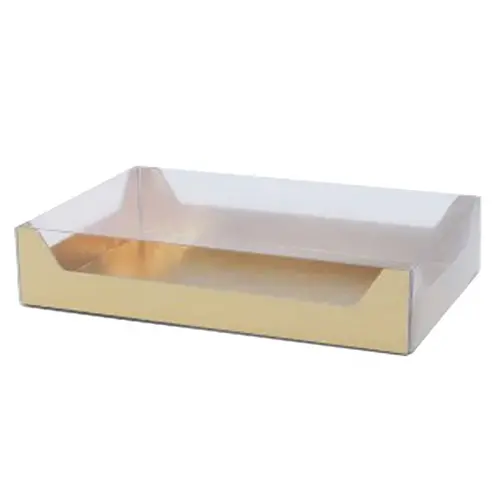 Transparente Boxen mit Goldboden (pro 100 Stück)