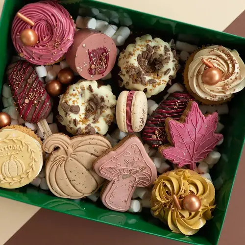 Cupcakedozen.nl Green sweet box with clear lid - 25 x 20 x 7 cm (per 50 pieces)