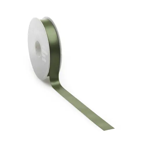 Vivant Double face satin ribbon - Moss green (25 m.)