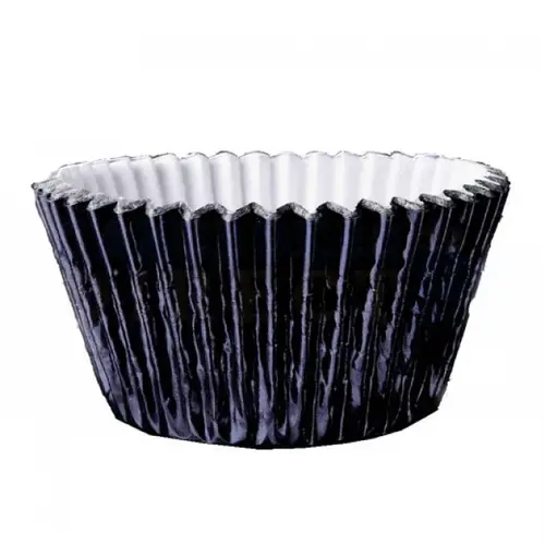 Metallic baking cups - black (500 pieces)