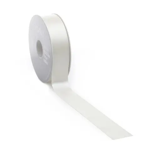 Vivant Double face satin ribbon - Ivory (25 m.)