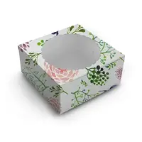 Floral window cake box - 20x20x13 (10 pcs.)