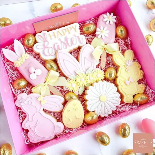 Cupcakedozen.nl Zuurstokroze sweet box met transparant deksel - 25 x 20 x 7 cm