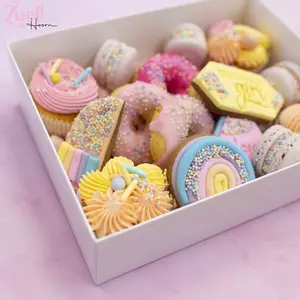 Cupcakedozen.nl Weiße Sweet Box mit transparentem Deckel (10 Stück)