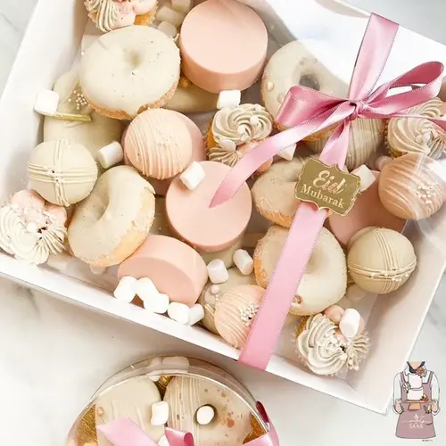 Cupcakedozen.nl Witte sweet box met transparant deksel - 25 x 20 x 7 cm (10 stuks)