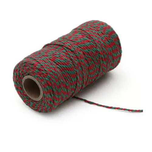 Twine green/red (100 meters)