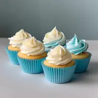 Lichtblauwe baking cups (360 st.)