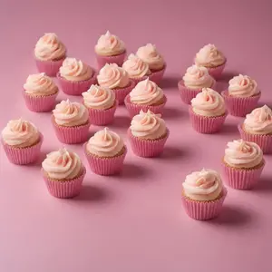 Roze mini baking cups (500 st.)