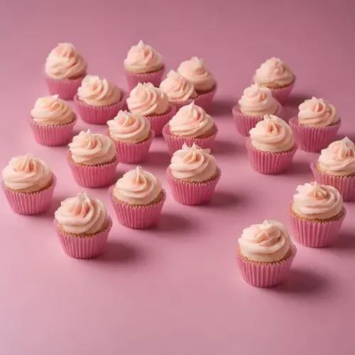 Pink mini baking cups (500 pieces)