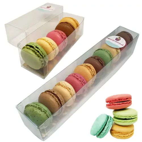 Transparante dozen voor macarons in diverse maten (per 100 stuks)