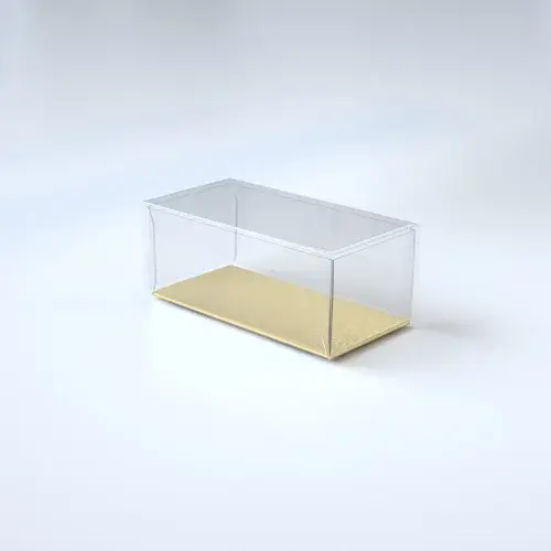 Clear box rectangle low - multiple sizes (per 100 pieces)