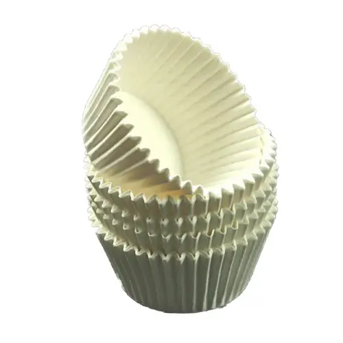 White baking cups - regular size cupcakes (1000 pieces)