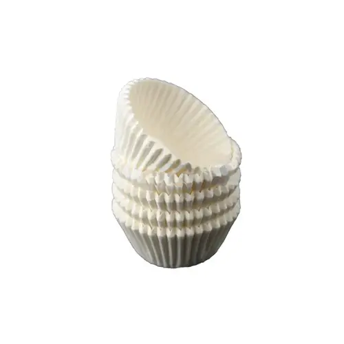 White mini baking cups (per 500 pieces)