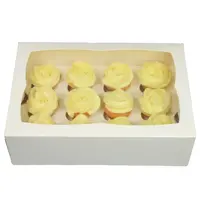 White box for 12 mini cupcakes (25 pcs.)