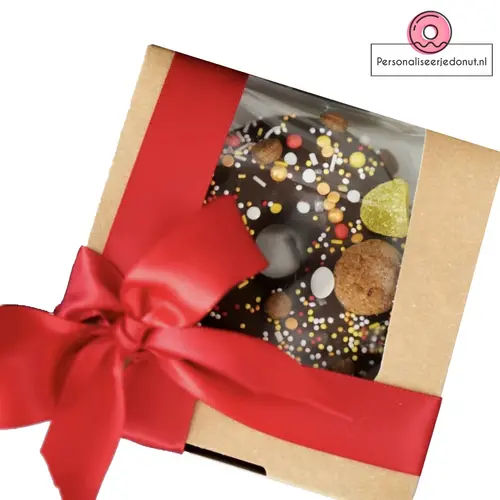 Biologisch kraft doosje voor 1 donut, brownies, macarons, chocolade, etc.  (per 250 stuks)