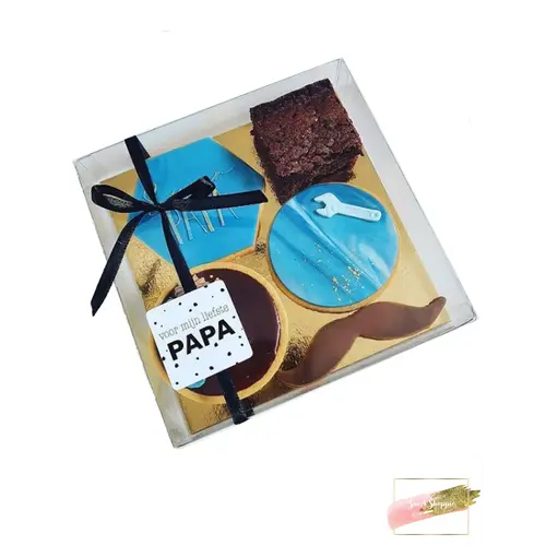 Transparante sweets box - 15 x 15 x 3 cm  (per 100 stuks)