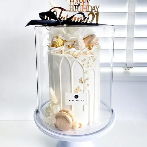 Clear cake boxes