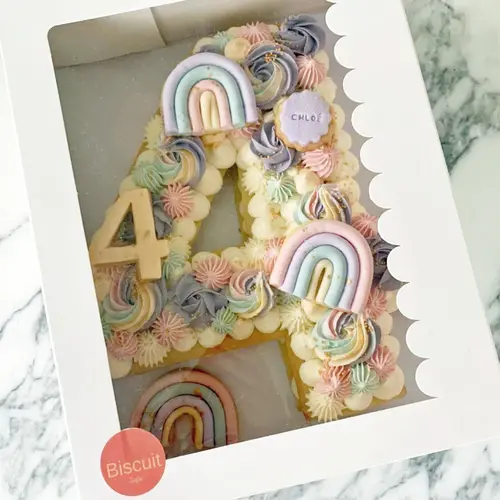 Packaging voor number and letter cakes