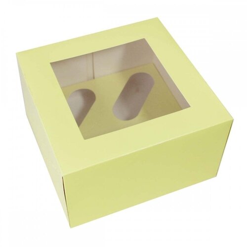 Sunny Side Up: Brighten Your Bakes with Pastel Yellow Cupcake Boxes!