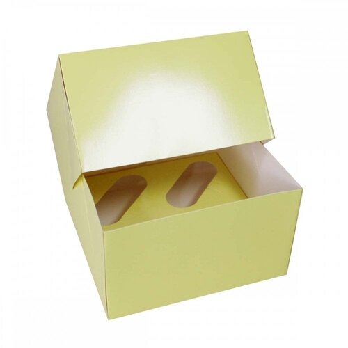 Sunny Side Up: Brighten Your Bakes with Pastel Yellow Cupcake Boxes!