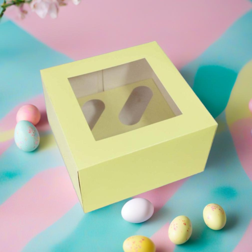 Sunny Side Up: Brighten Your Bakes with Pastel Yellow Cupcake Boxes!