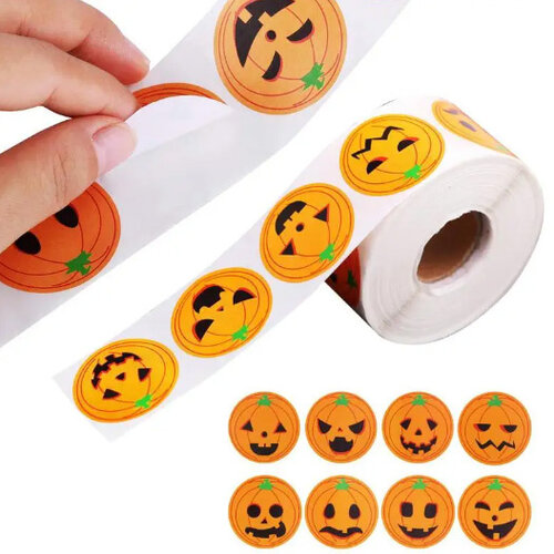 Label - Halloween (sticker roll) - 500 pieces