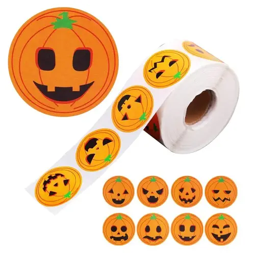 Label - Halloween (sticker roll) - 500 pieces