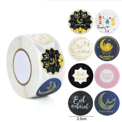 Label - Eid Mubarak (sticker roll) - 500 pieces