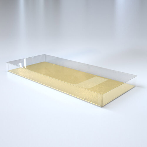 Clear box rectangle low - multiple sizes (per 100 pieces)