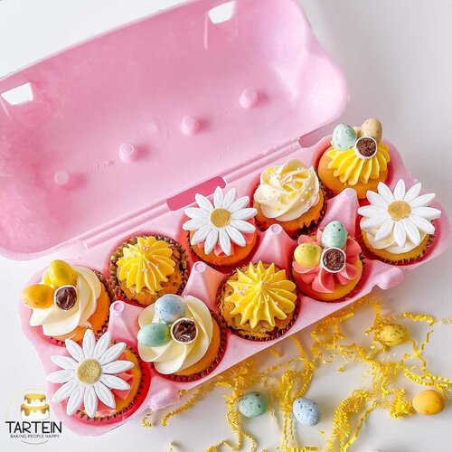 Cupcakedozen.nl Pink egg carton for 10 sweets (10 pieces)