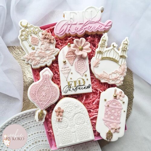 Cupcakedozen.nl Candy pink (letterbox) box for cookies - 250 x 155 x 26 mm (per 10 pieces)