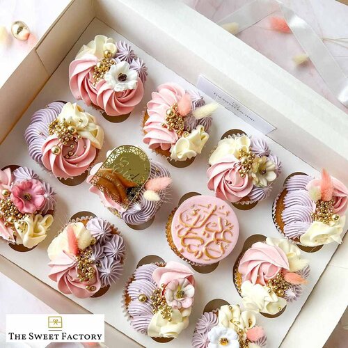 Biodegradable box for 12 cupcakes (25 pcs.)