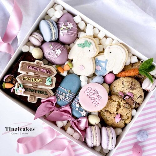 Cupcakedozen.nl Witte sweet box met transparant deksel - 25 x 20 x 7 cm (10 stuks)